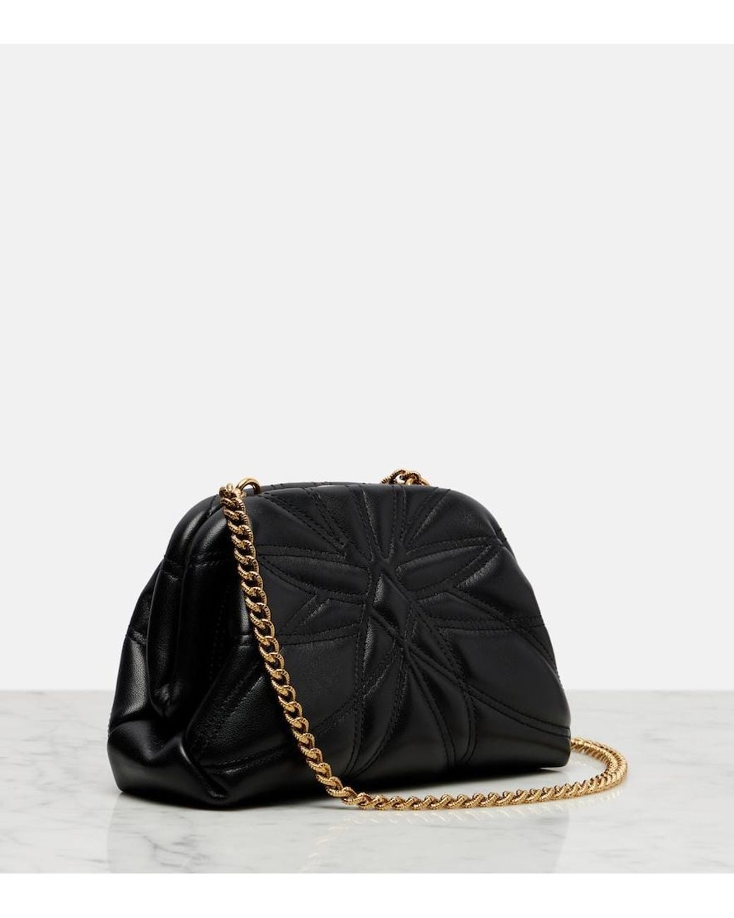 Borsa A Spalla Devotion Small di Dolce & Gabbana in Black