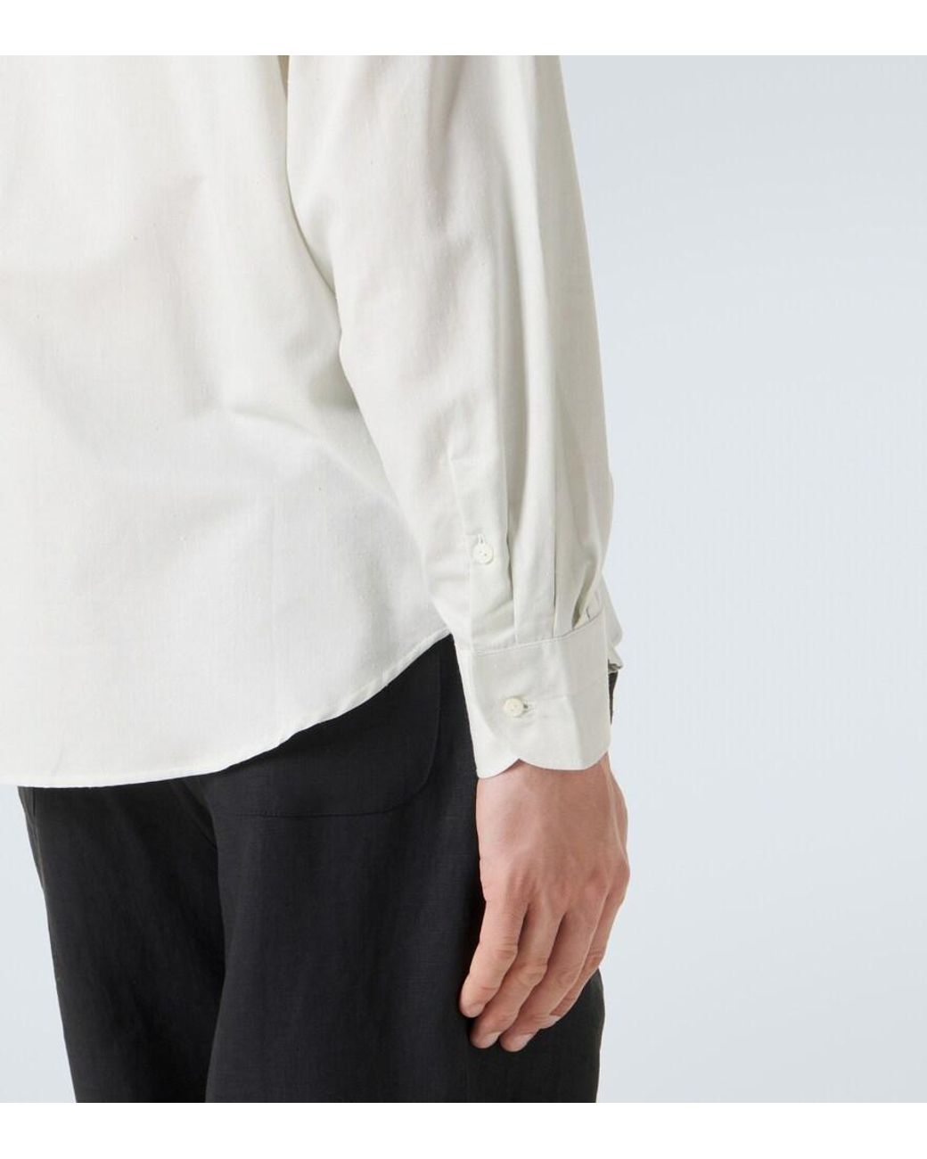 STÒFFA White Cotton And Silk Shirt for men