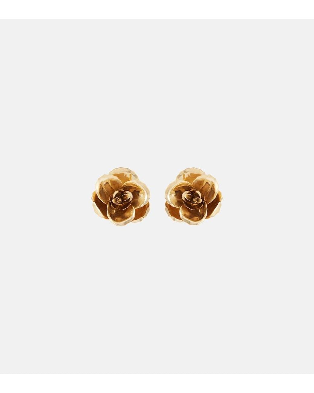 Jennifer Behr Metallic Gladiolus 18Kt-Plated Earrings