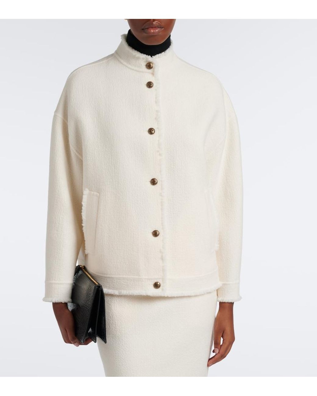 Max Mara Natural Virgin Wool Jacket