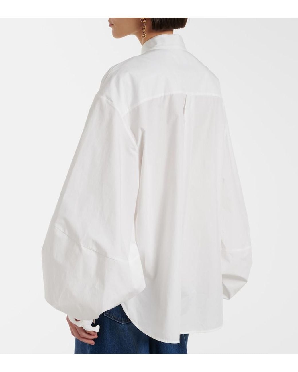 Zimmermann White Luna Applique Cotton Blouse