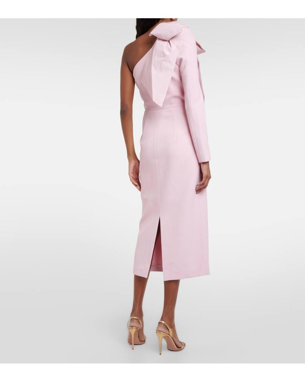Rebecca Vallance Bridal Annabelle One-Shoulder Midi Dress in