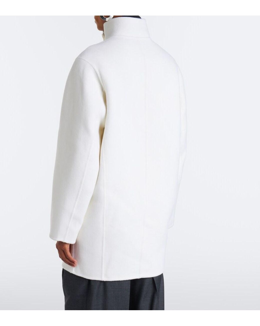Loulou de Saison White Olmo Wool And Cashmere Coat
