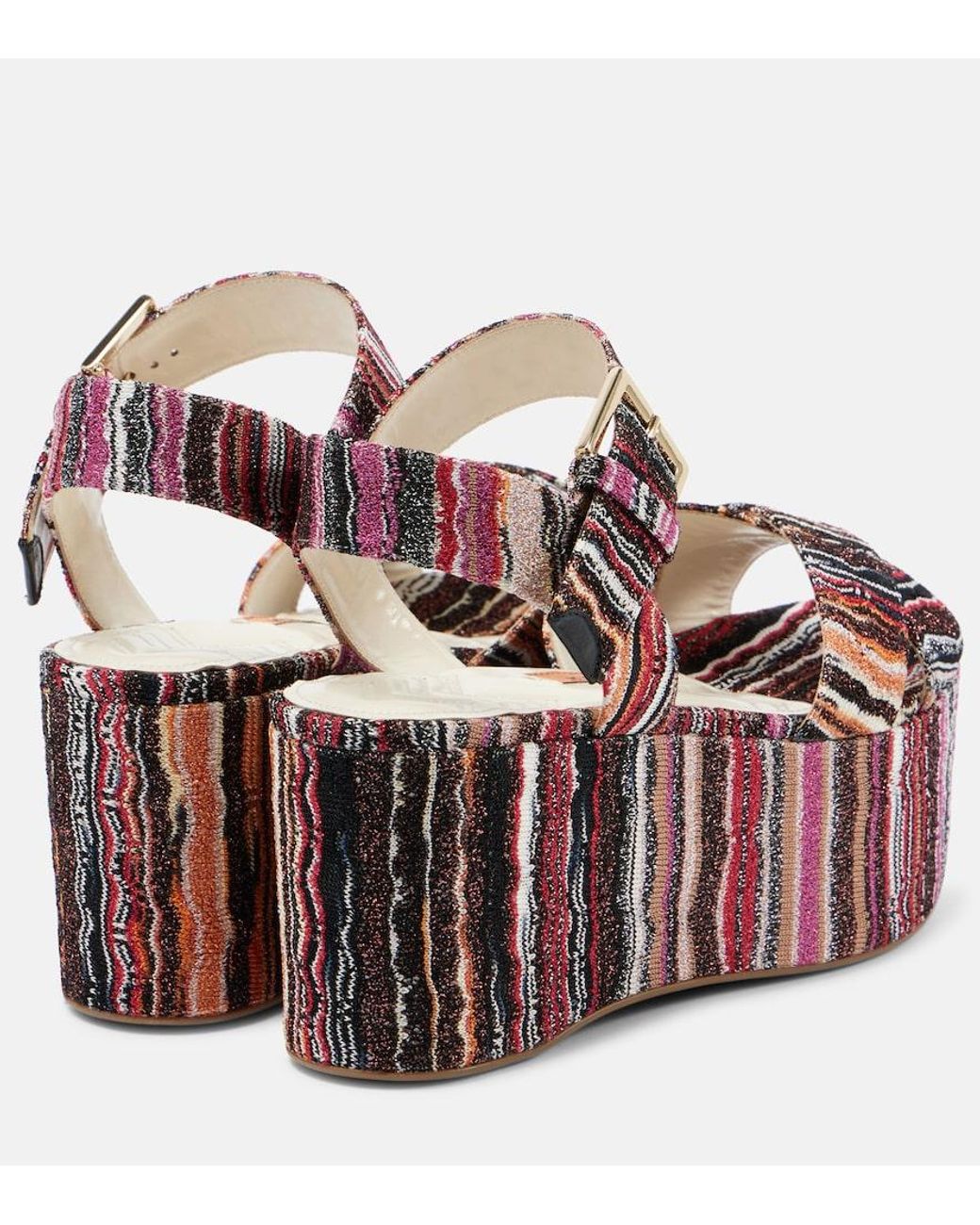 Missoni Pink Julia Raschel Platform Sandals