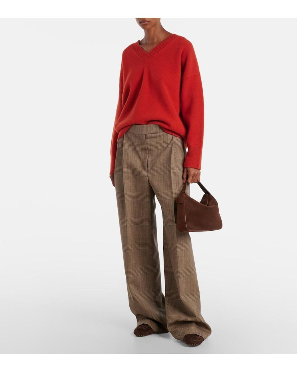 Aesther Ekme Brown Suede Shoulder Bag
