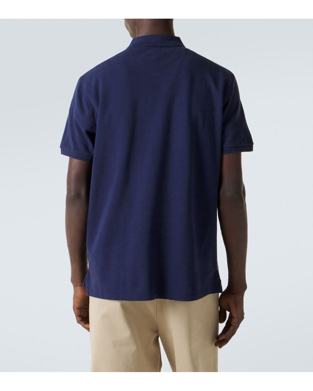 Polo Ralph Lauren Blue Polo Bear Cotton Pique Polo Shirt for men