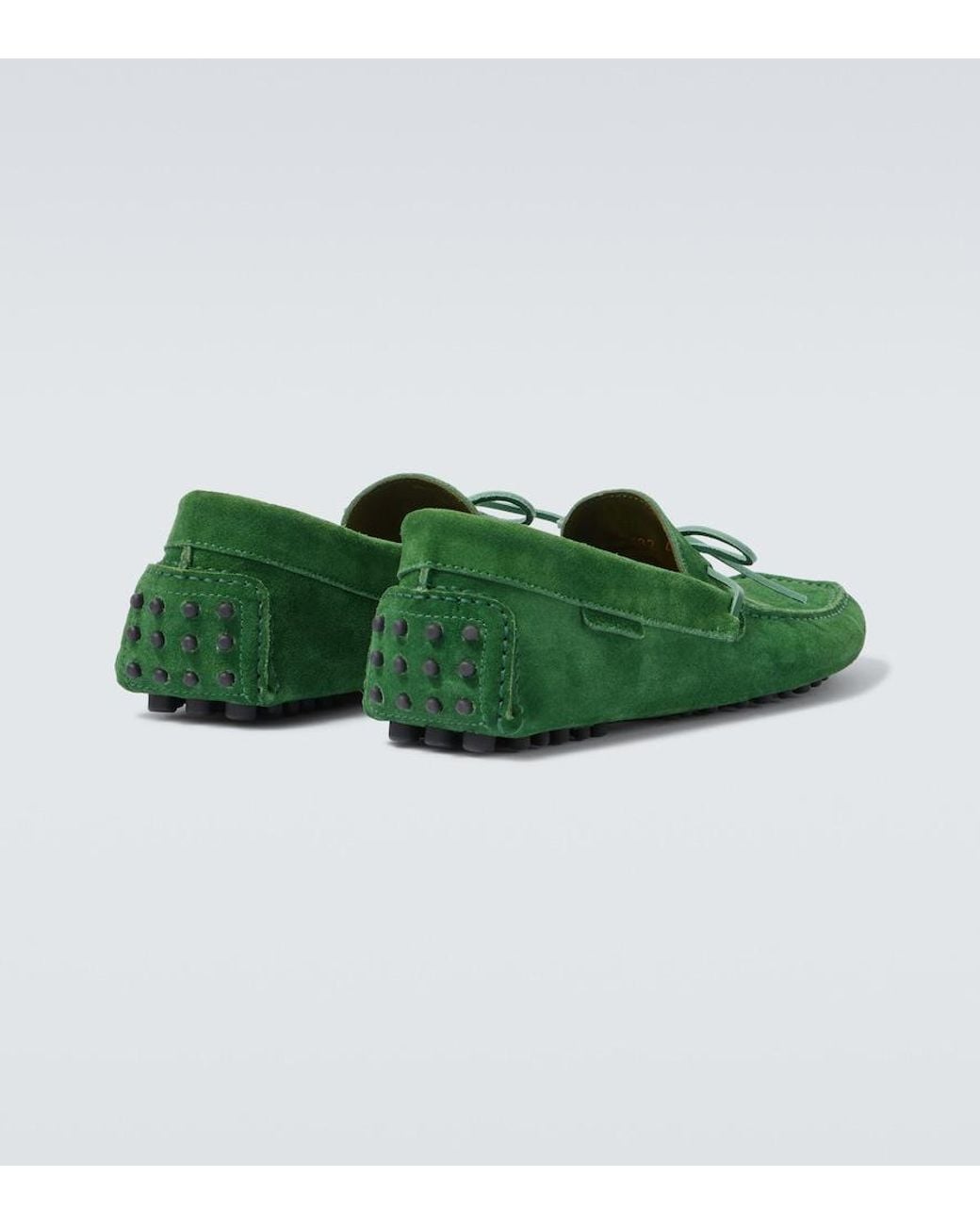 Tom Ford Green Suede Driving Shoes for men