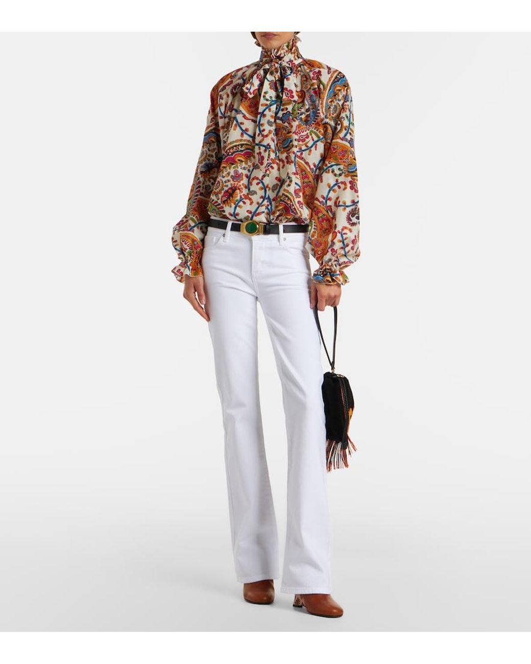 FRAME White The Rodeo Bootcut Jeans