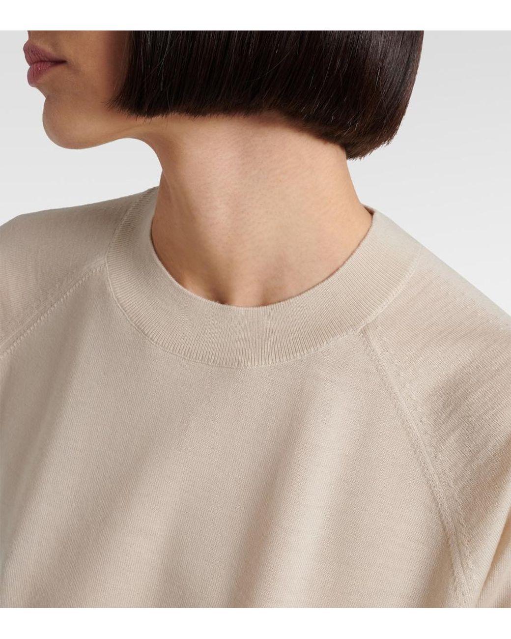Dries Van Noten Natural Wool Top