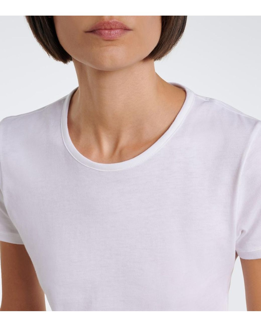 Tom Ford White Cotton Jersey T-Shirt