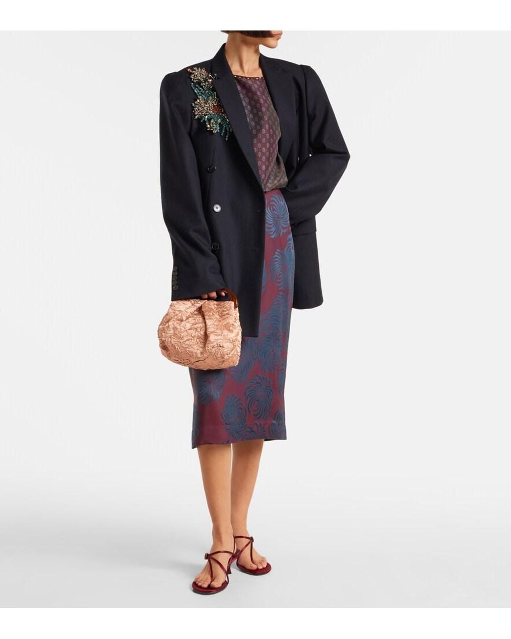 Herbert Levine Red Starry Eyed 55 Satin Sandals