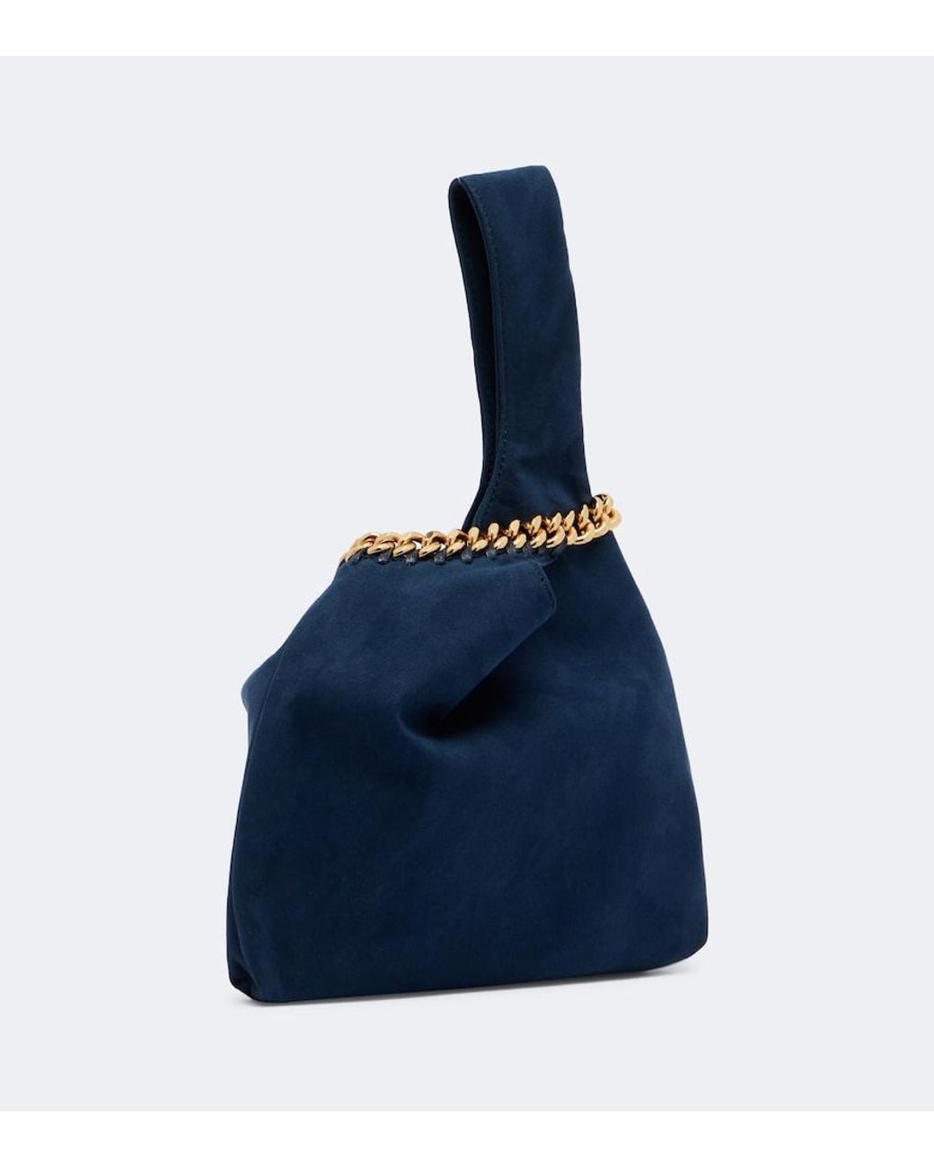 Stella McCartney Blue Falabella Small Top Handle Bag