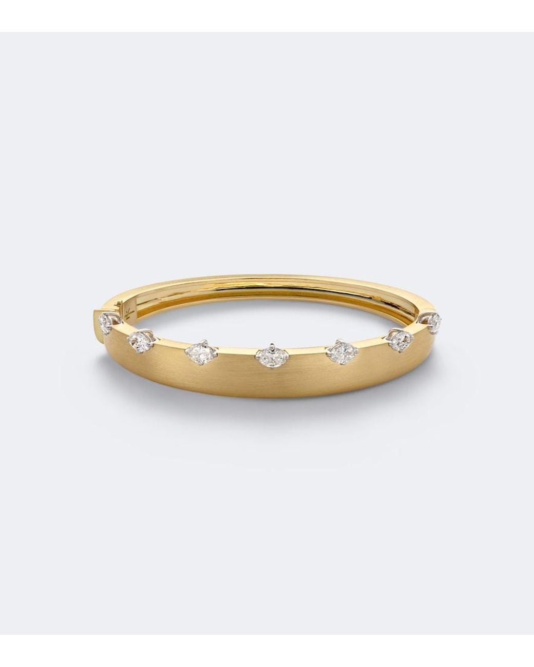 Nikos Koulis White Me 18Kt Bangle With Diamonds