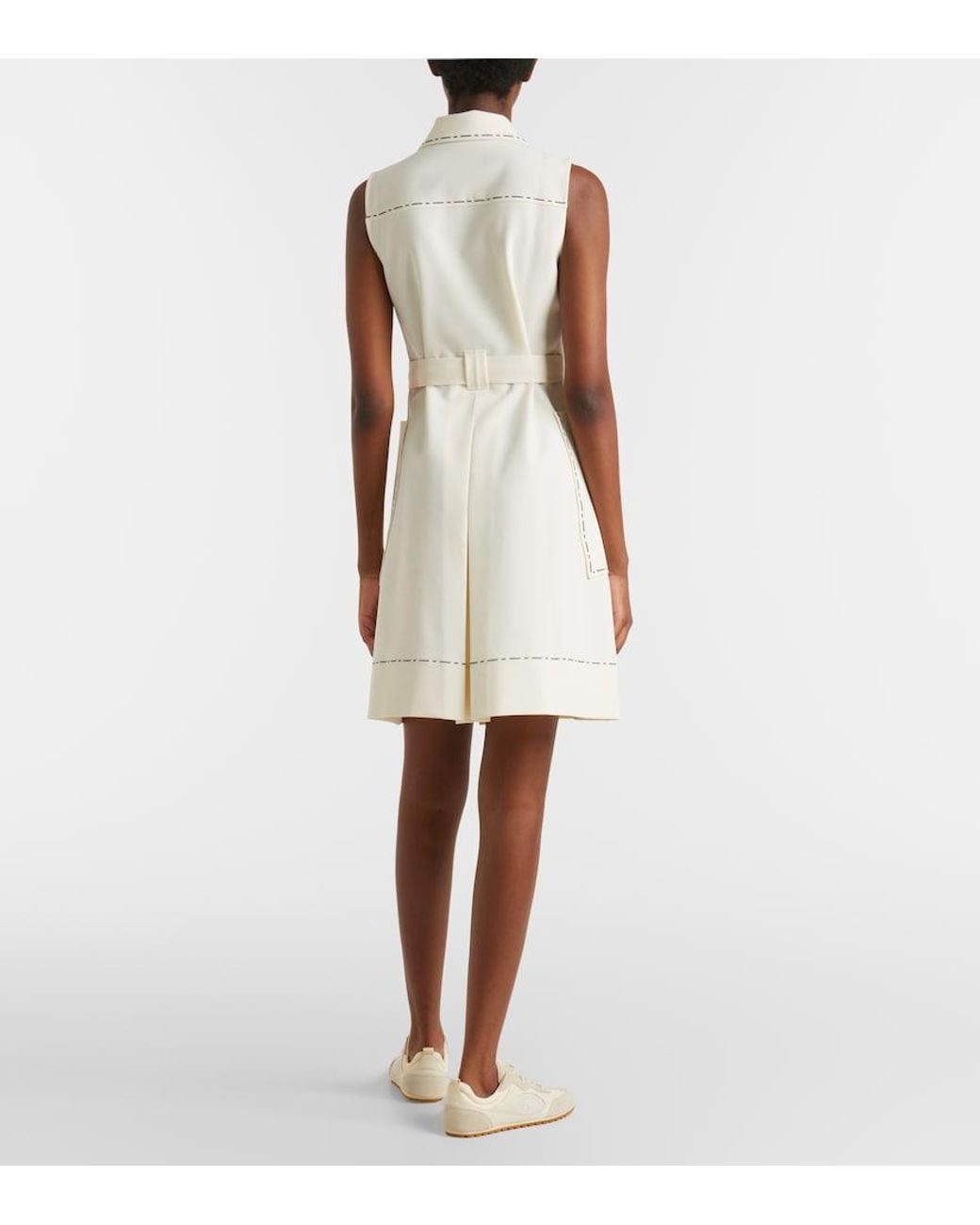 Tory Burch Natural Belted Polo Dress