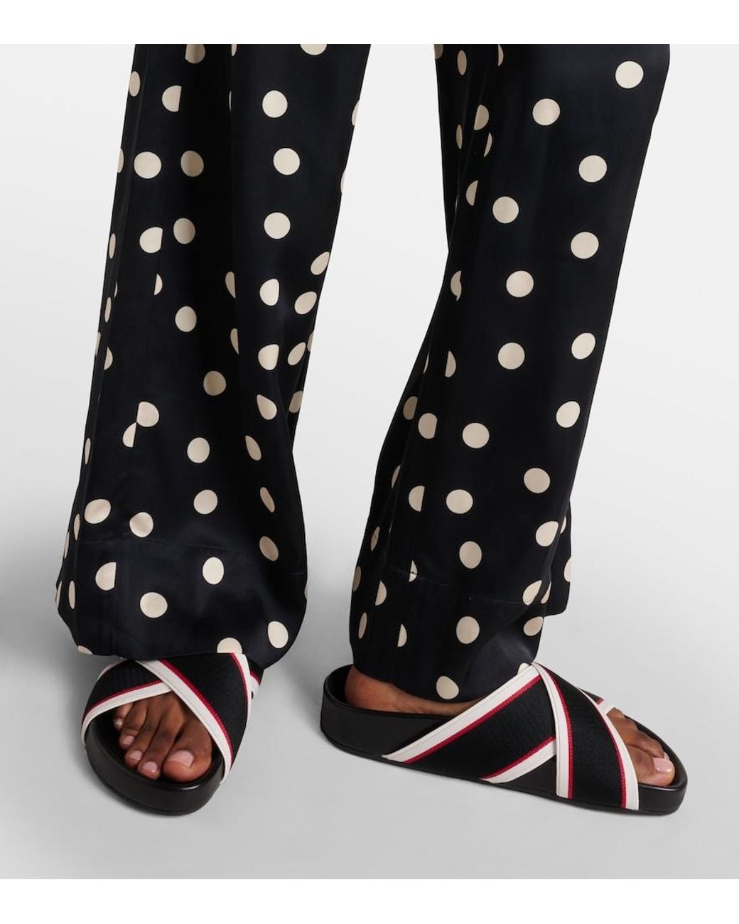 Christian Louboutin Black Hot Cross Bizz Sandal