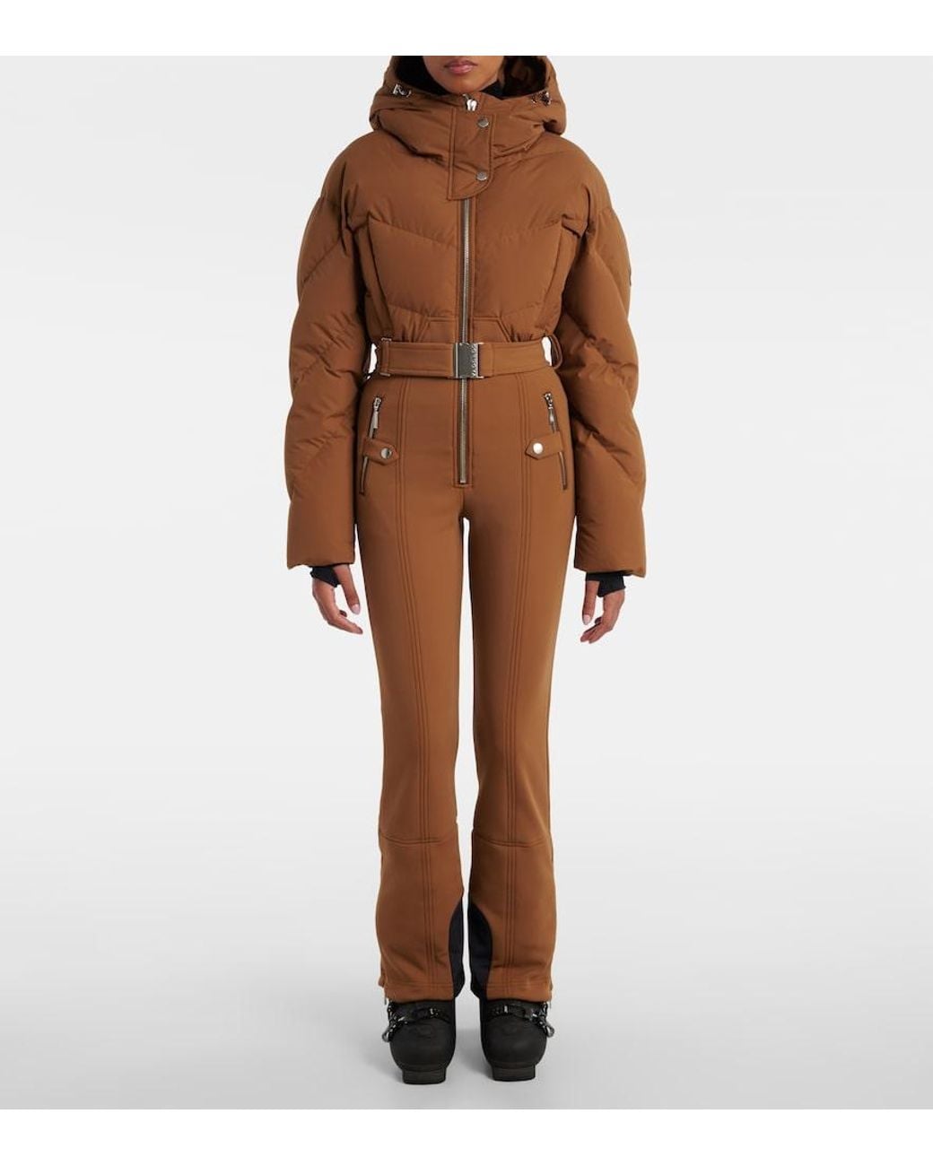 CORDOVA Brown Ajax Quilted Down Ski Suit