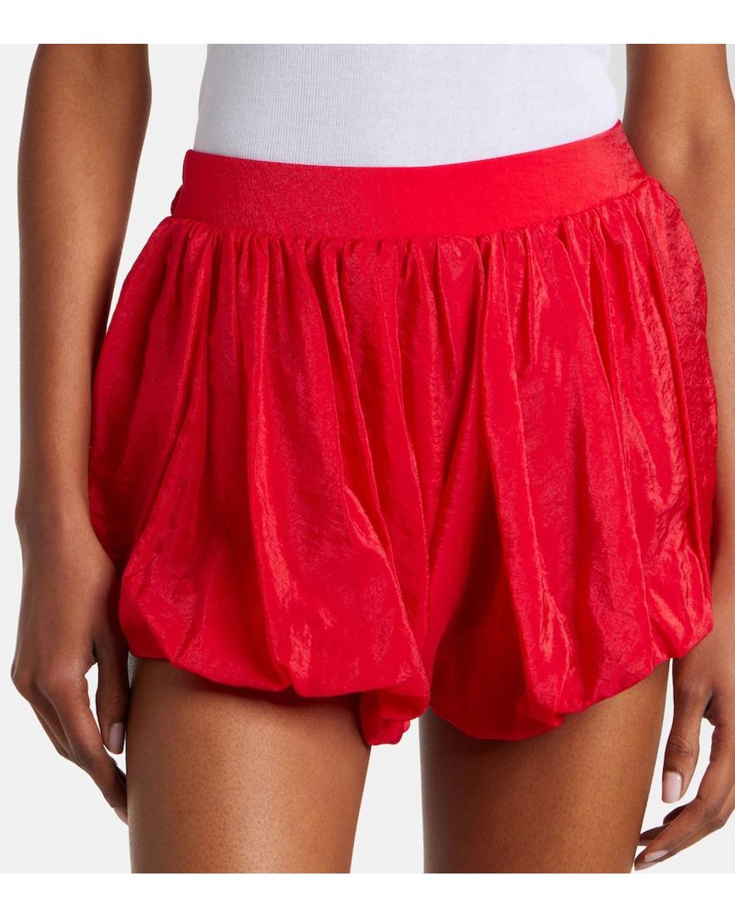 Frankie Shop Red Alina Shorts