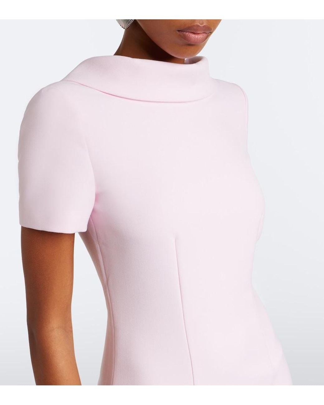 Roland Mouret Pink Crepe Gown