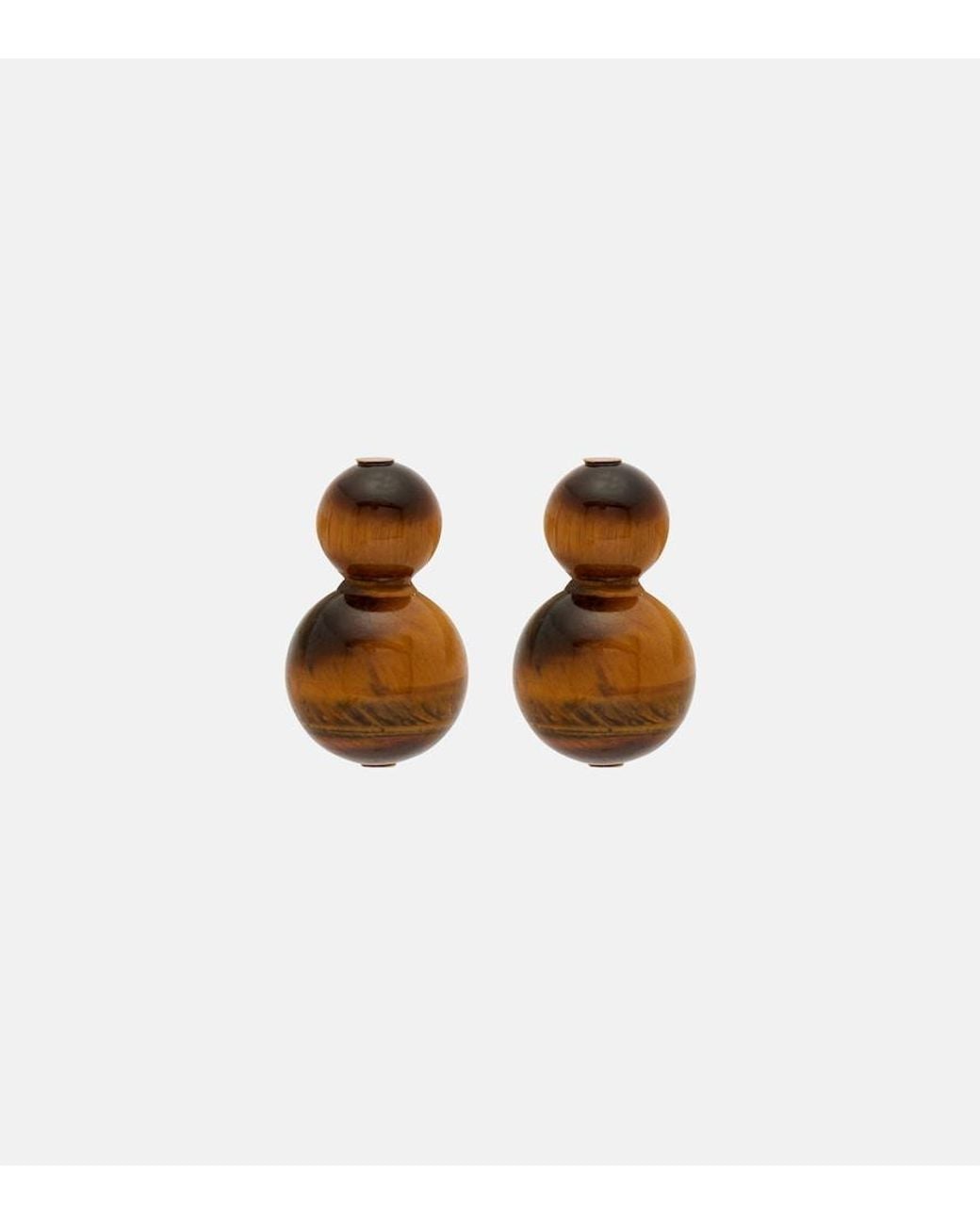 Jennifer Behr Brown Cara Beaded Earrings