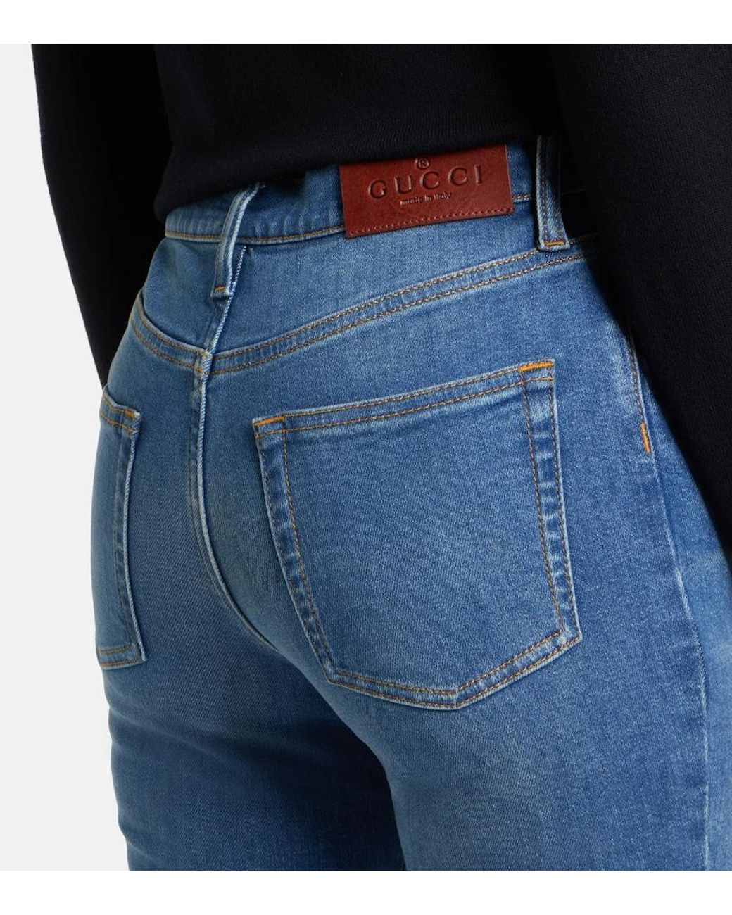 Gucci Blue Skinny Jeans