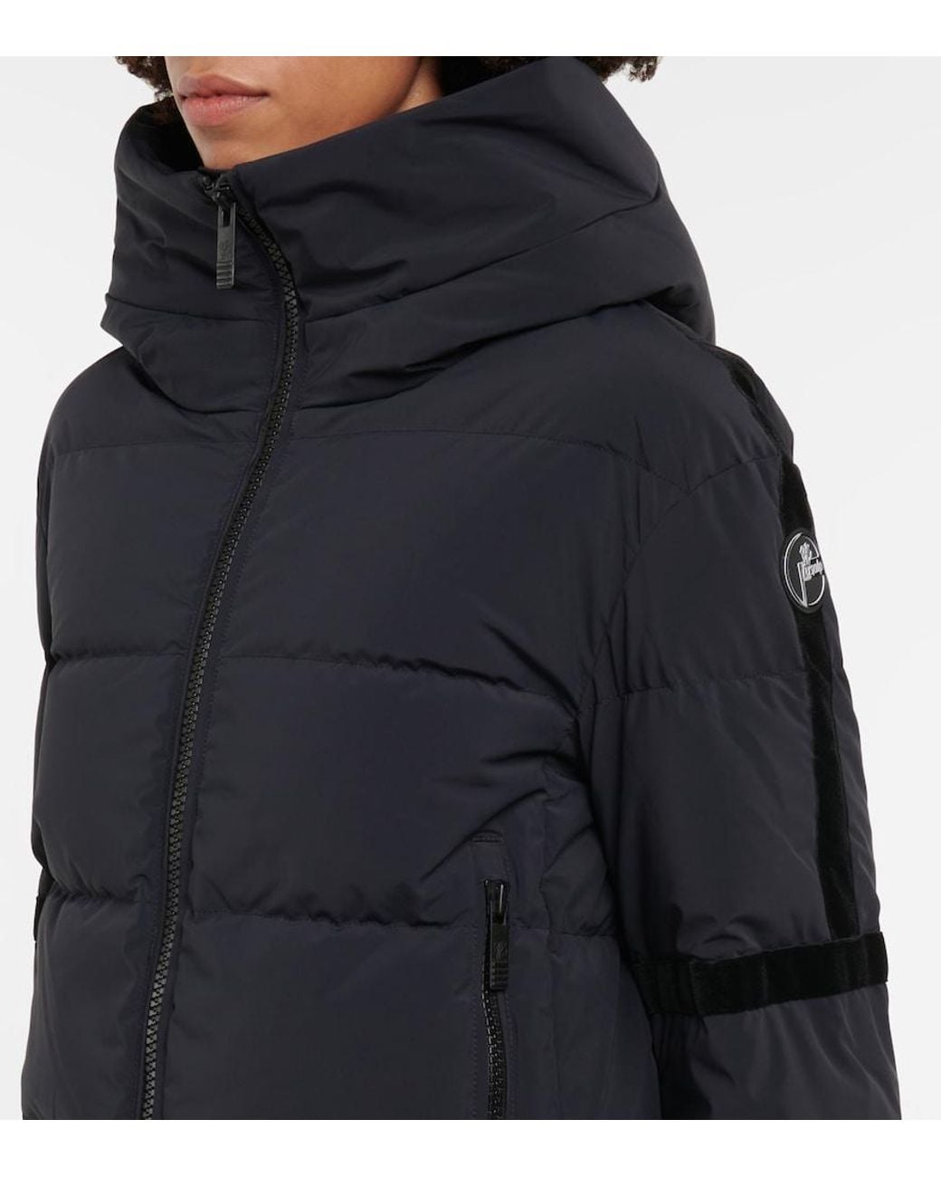 Fusalp Blue Barsy Hooded Shell-down Jacket