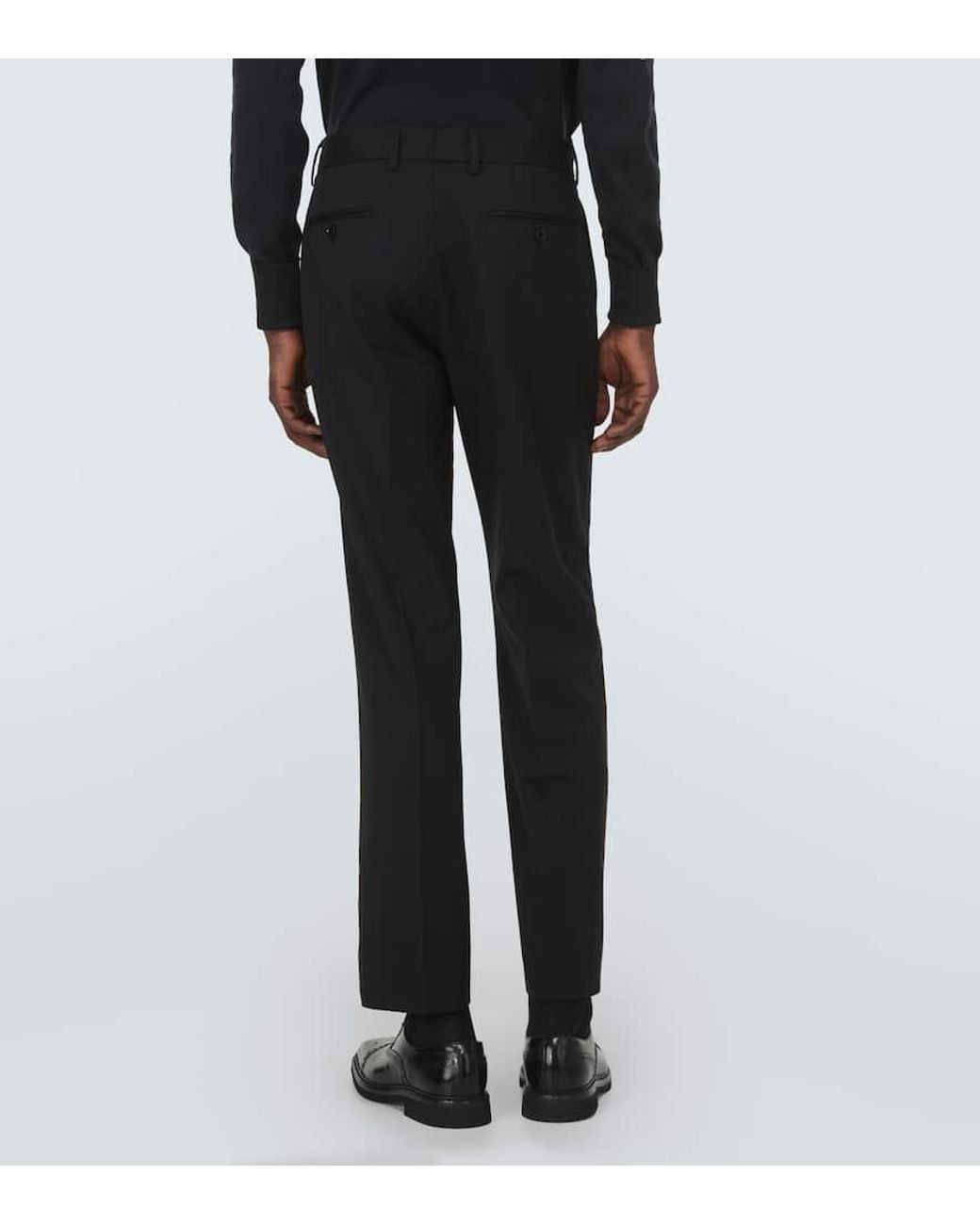 Dolce & Gabbana Anzughose Aus Einem Wollgemisch in Black für Herren