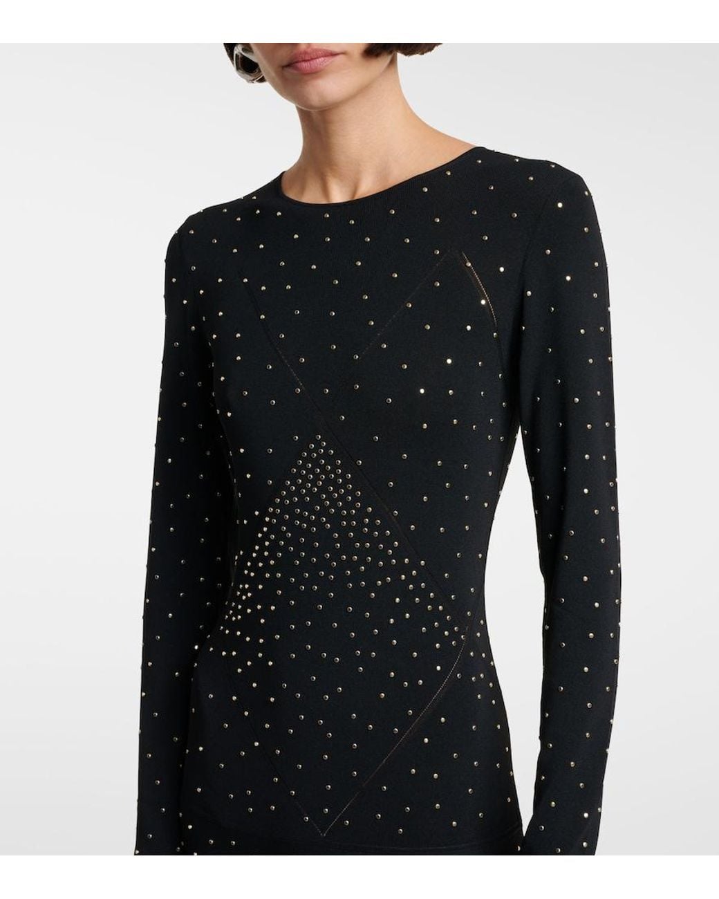 Altuzarra Black Nelsons Embellished Midi Dress