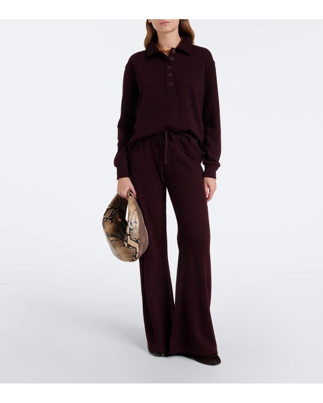 Citizens of Humanity Purple Nora Fleece Straight Pants