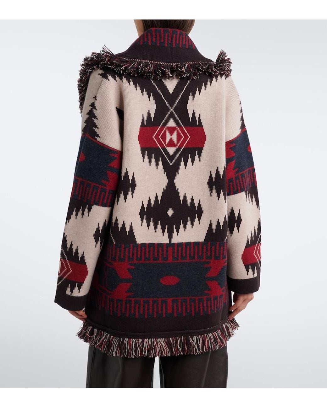 Alanui Multicolor Icon Jacquard Cashmere Cardigan