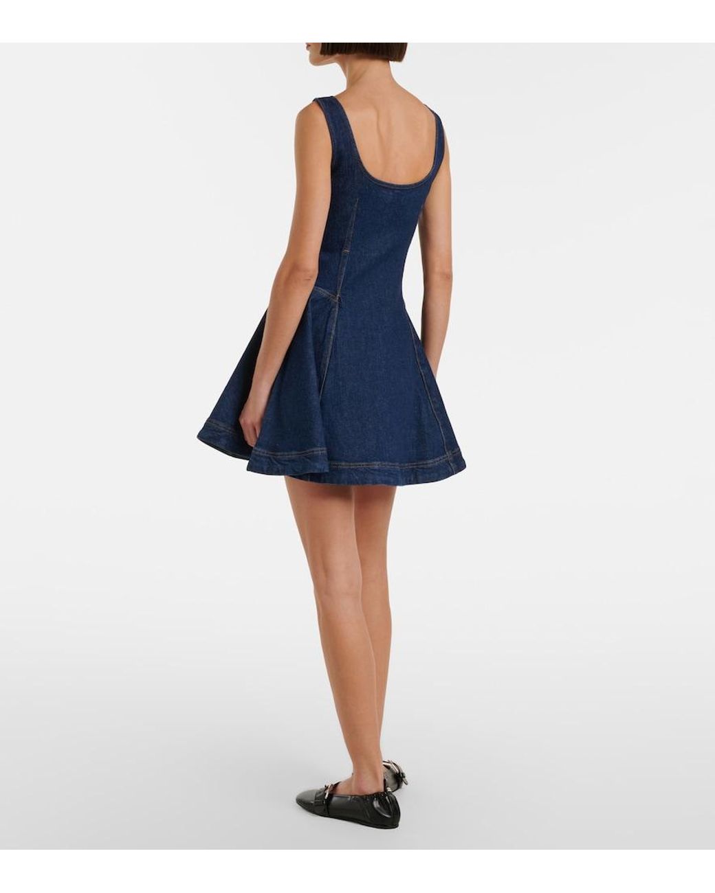 Robe En Denim Jonathan Simkhai en coloris Blue