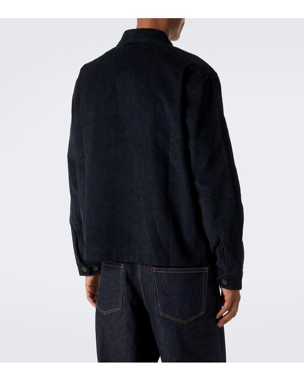 Wales Bonner Black Drew Cotton Corduroy Jacket for men