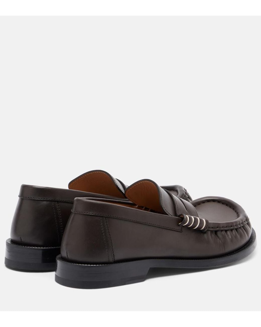 J.W. Anderson Brown Leather Loafers