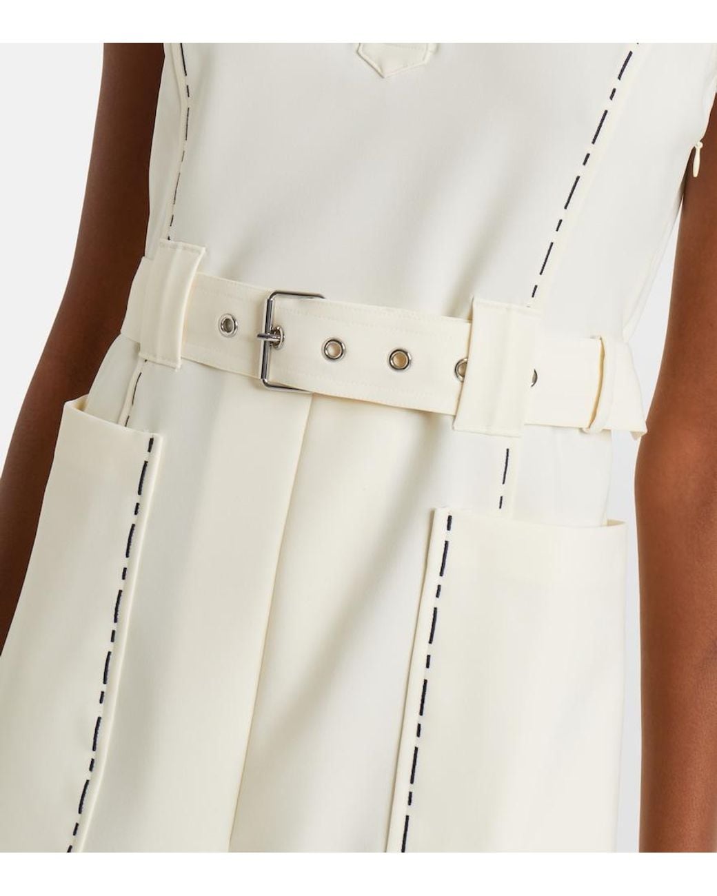 Tory Burch Natural Belted Polo Dress