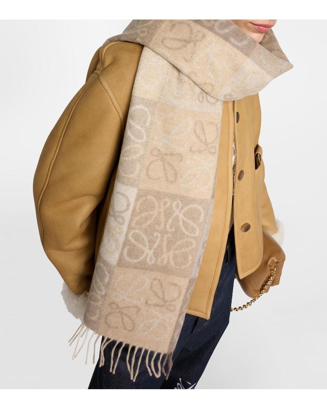 Sciarpa Anagram di Loewe in Natural
