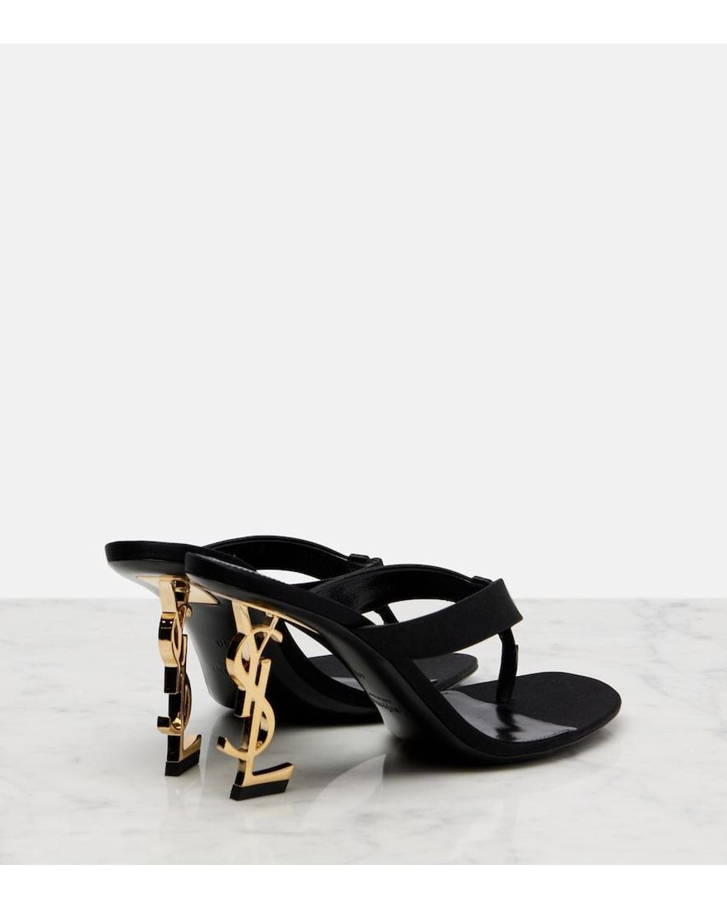 Saint Laurent Black Opyum Mule Sandal