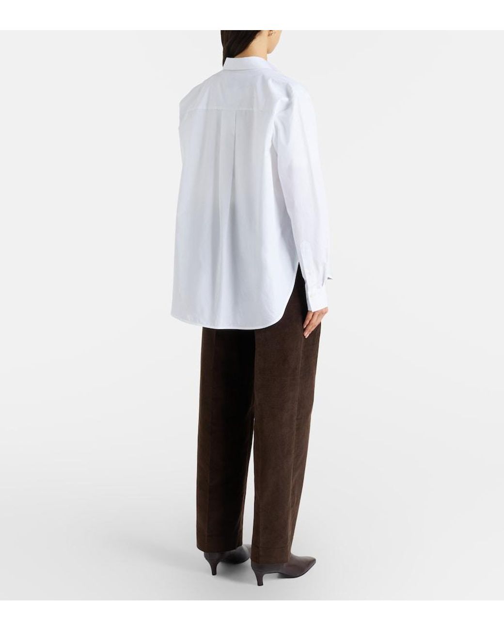 Totême Brown Cotton Corduroy Wide-Leg Pants