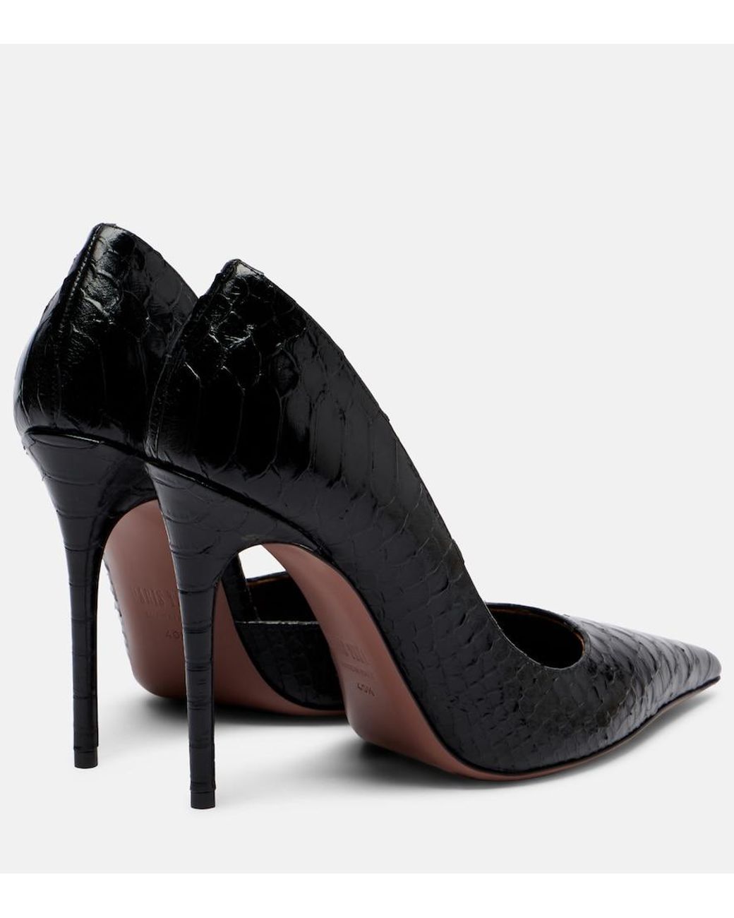 Paris Texas Vera 105 Snake-Effect Leather Pumps in Brown | Lyst Australia