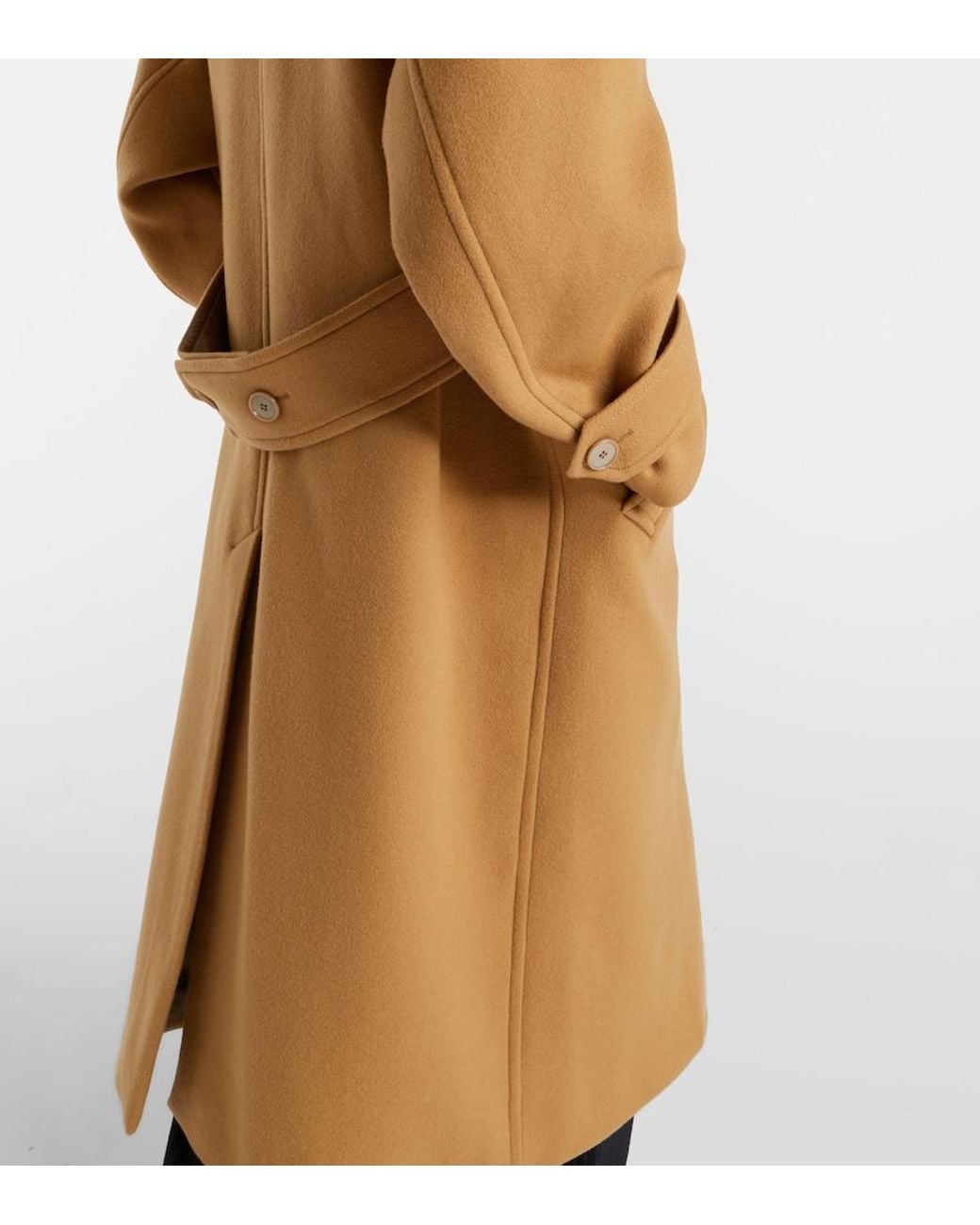 Isabel Marant Natural Winry Wool And Cashmere-Blend Coat