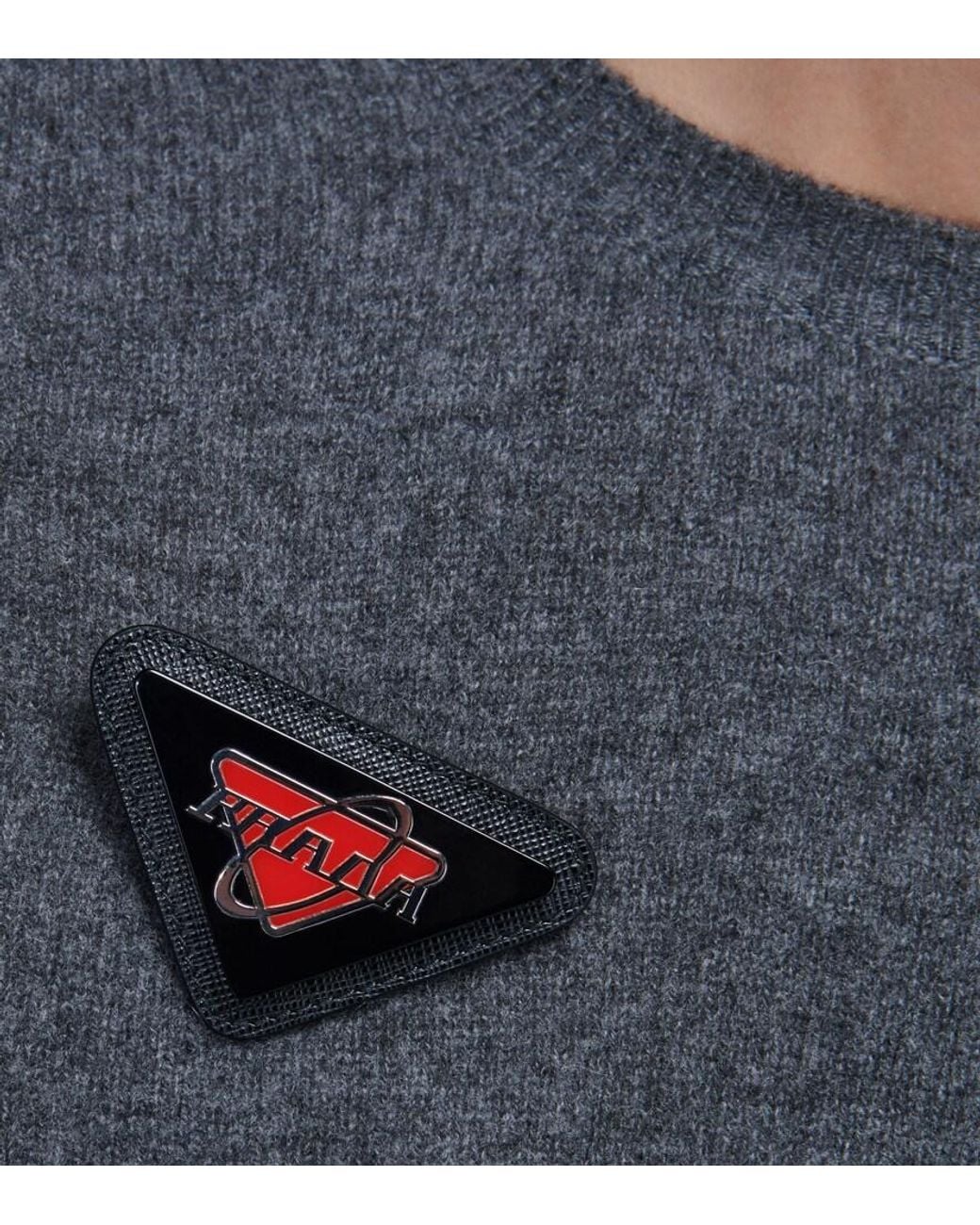 Prada Patch Mit Leder in White für Herren
