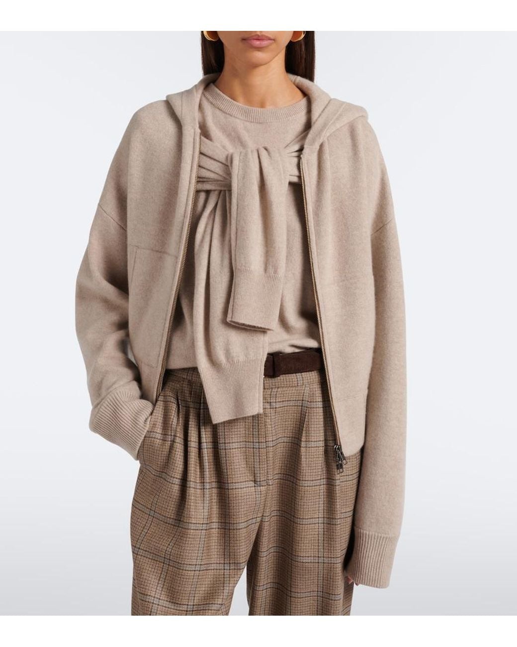 Lisa Yang Natural Lilia Cashmere Cardigan
