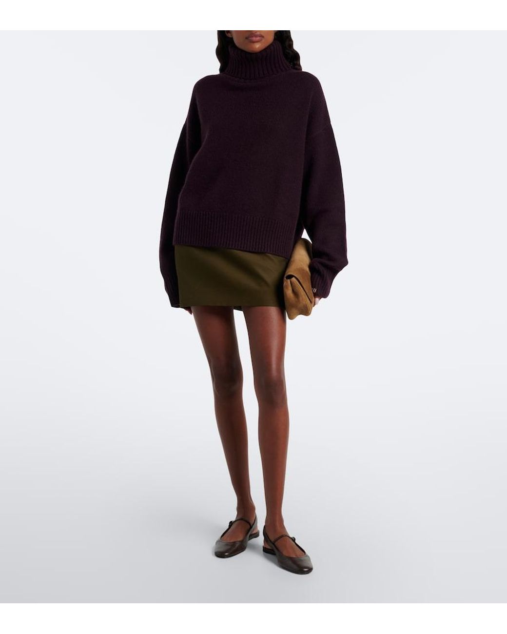 Extreme Cashmere Purple N°434 Crop Xtra Cashmere Sweater