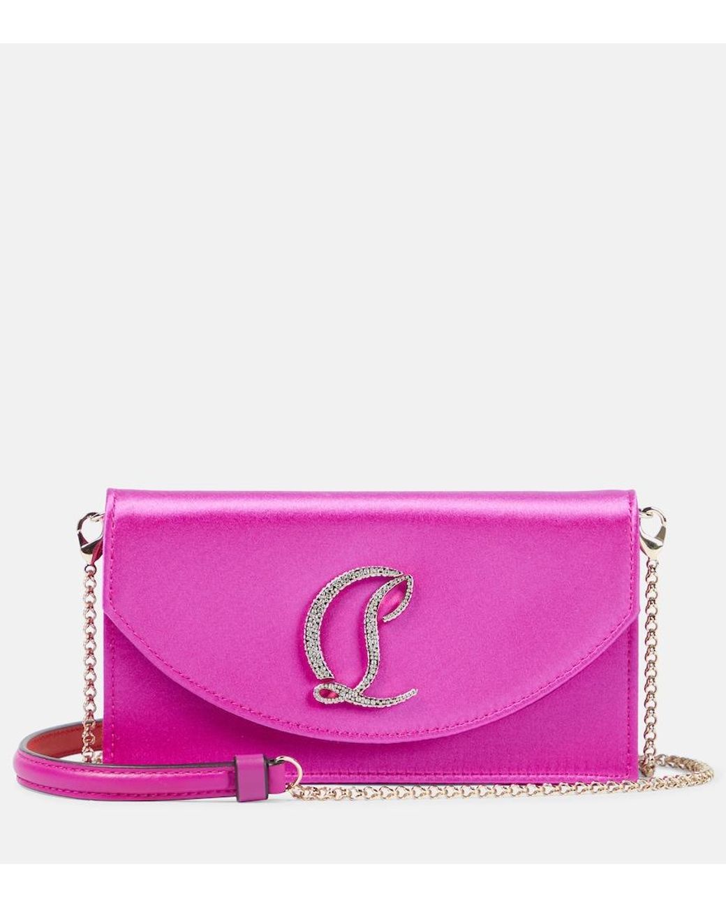 Christian Louboutin Multicolor Loubi54 Satin Clutch