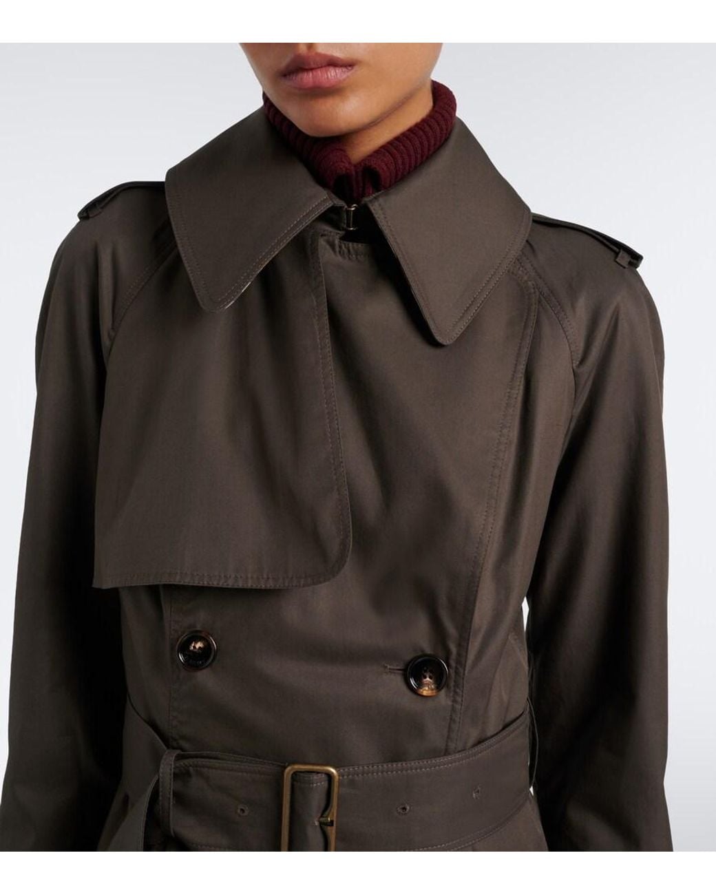 Burberry Brown Pembury Cotton Gabardine Trench Coat