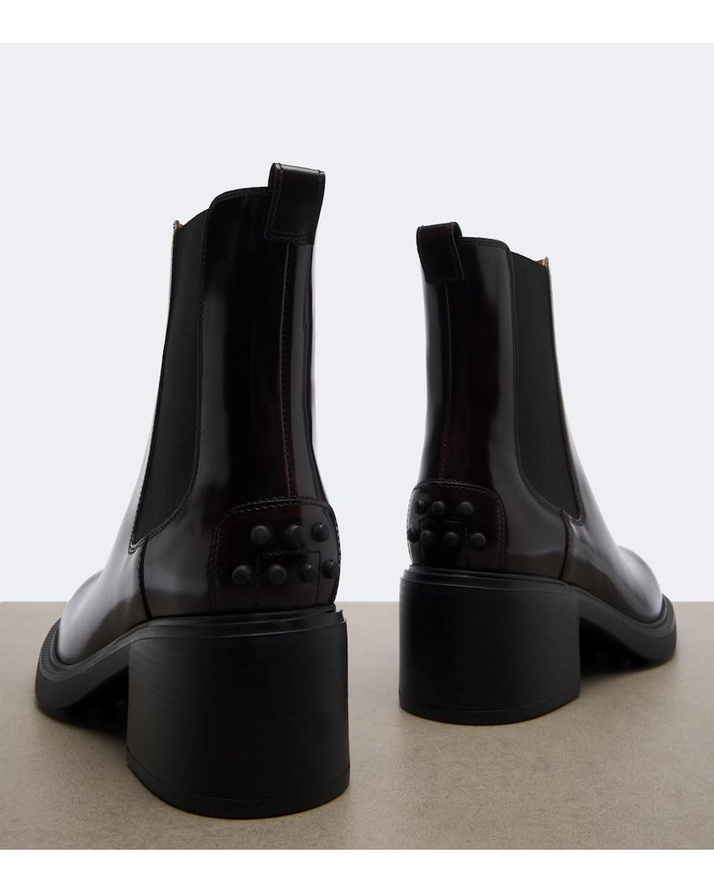 Tod's Black Leather Chelsea Boots
