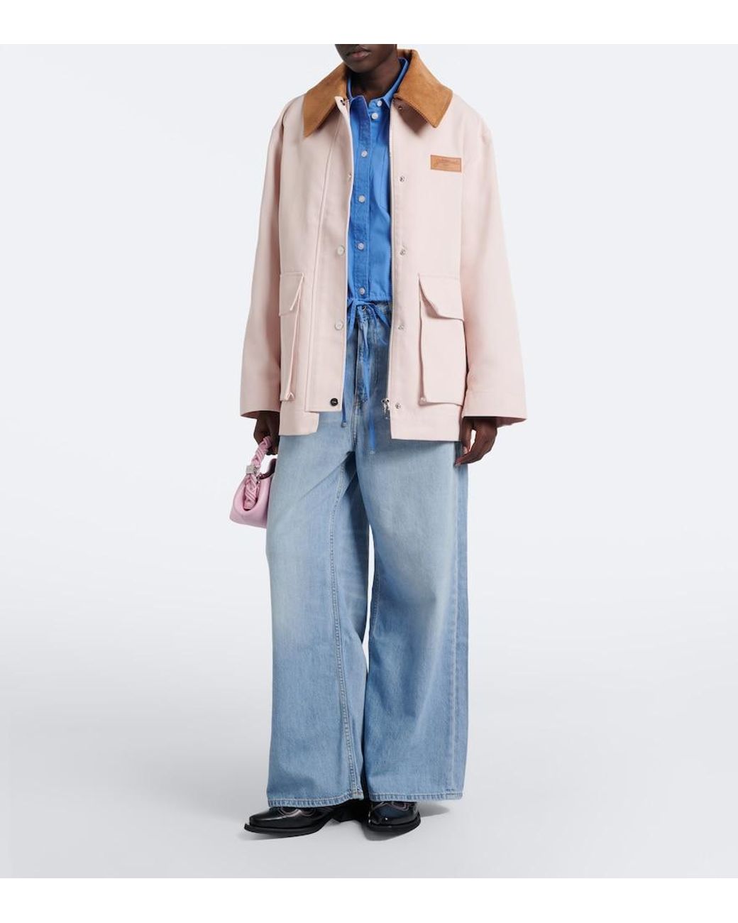 Ganni Pink Canvas Jacket