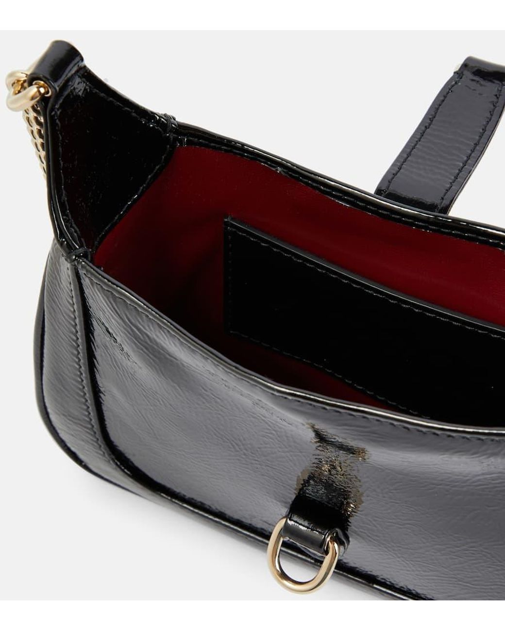 Gucci Jackie Notte Mini Patent Leather Crossbody Bag in