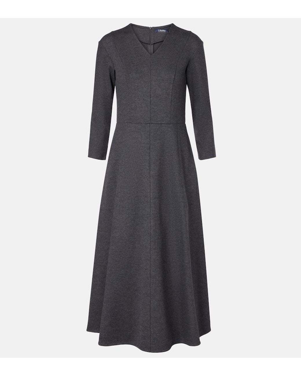 Max Mara Black Orione Midi Dress