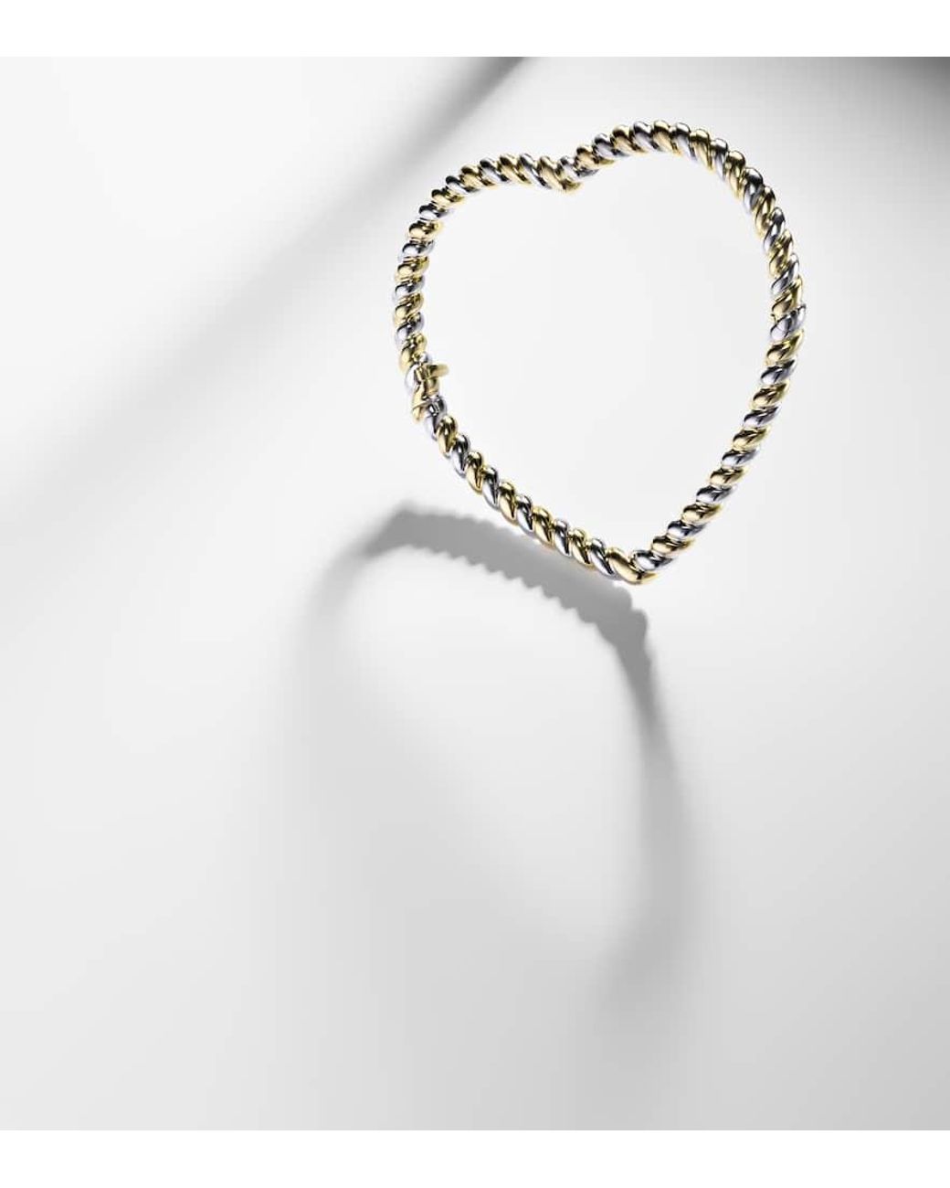 Yvonne Léon Metallic Armreif Jonc Cour Aus 9Kt Gelb- Und Weissgold (375/1000)