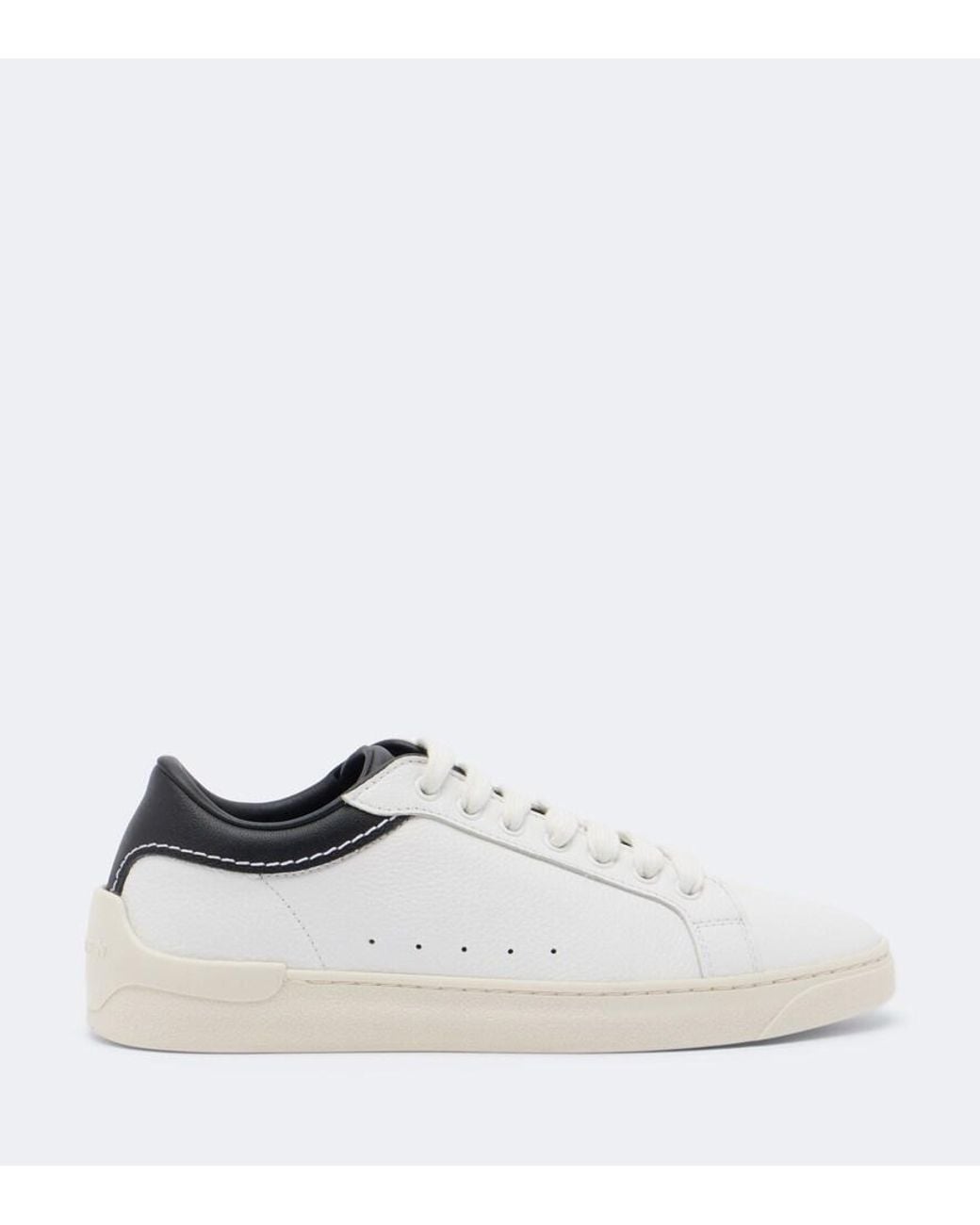 McQueen White Axle Leather Sneakers