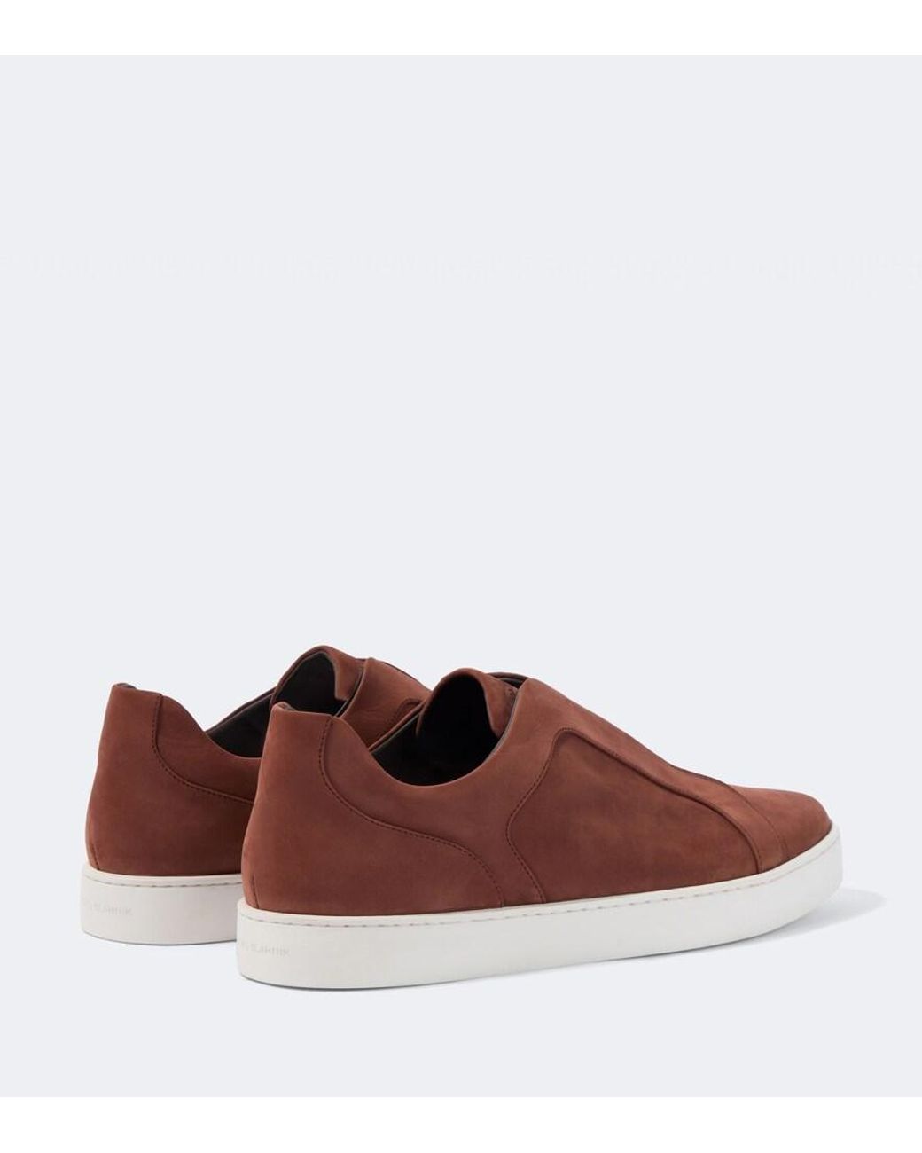 Manolo Blahnik Brown Agilio Suede Sneakers for men